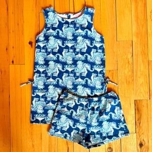 Lilly Pulitzer 8-10 tunic & shorts